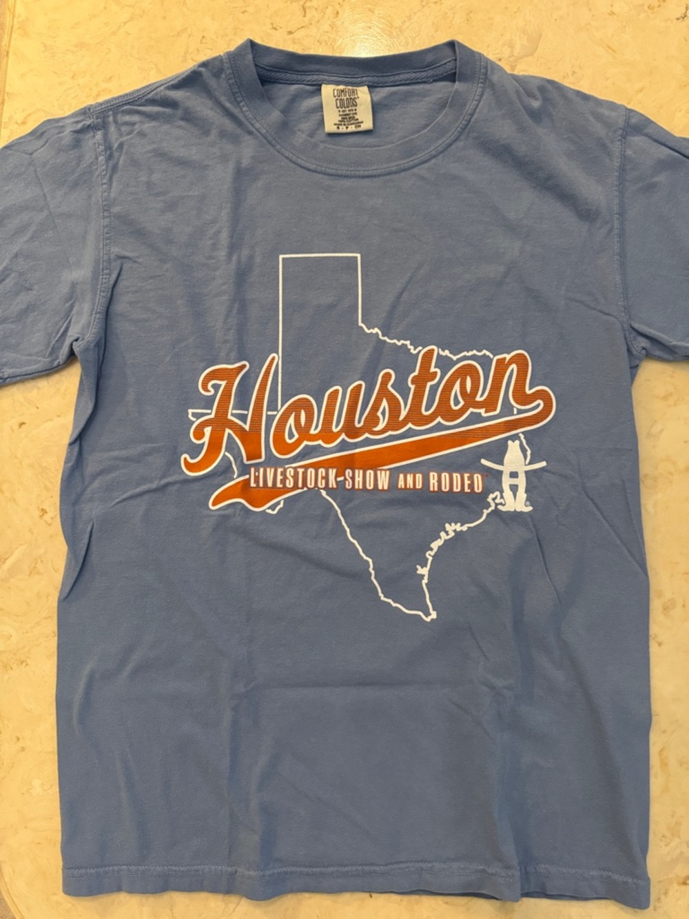 Houston Livestock Show & Rodeo Blue Graphic Tee